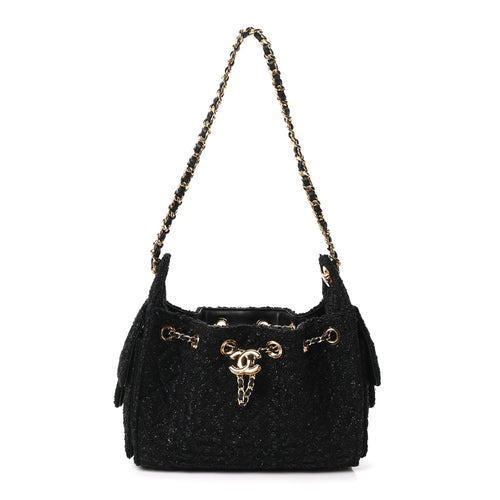Mini Quilted Handbag - Black