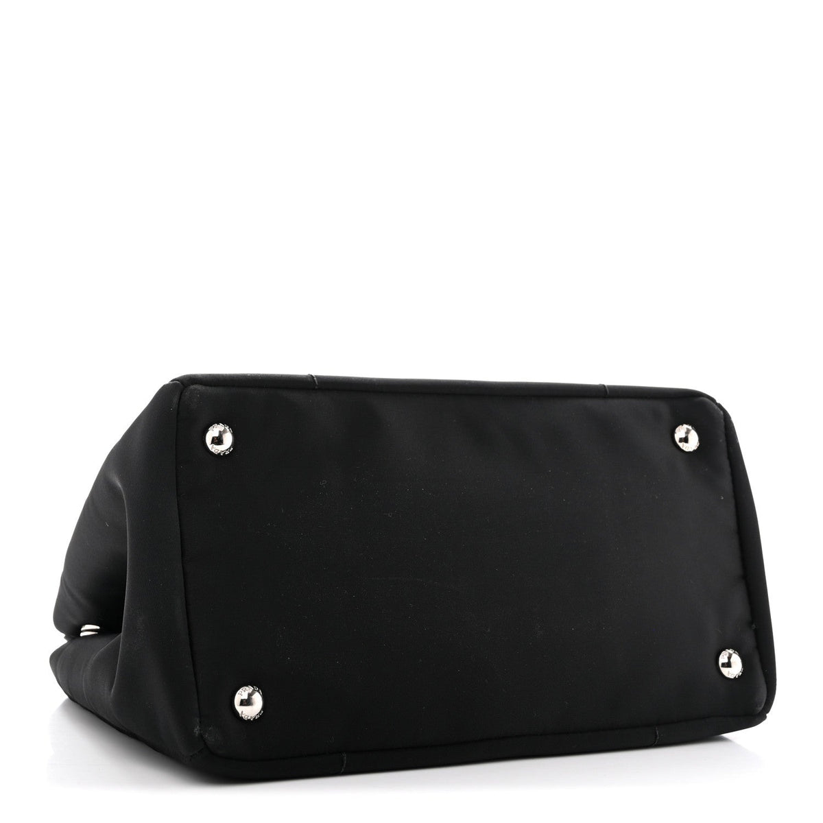 Nylon Nappa Tote Bag - Black