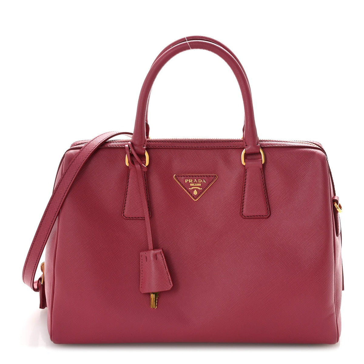 Saffiano Lux Bowler Peonia Handbag