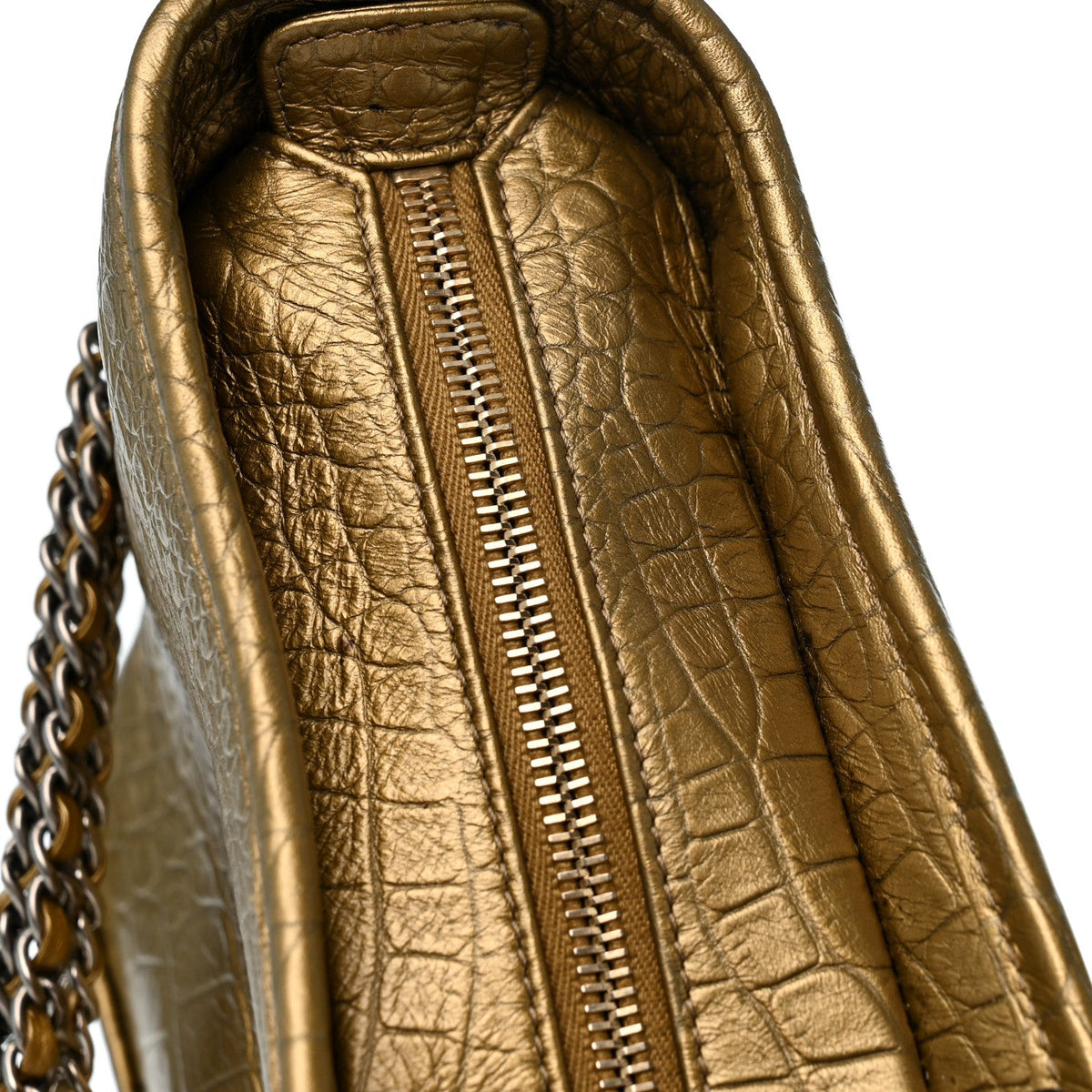 Medium Calfskin Hobo Bag - Gold