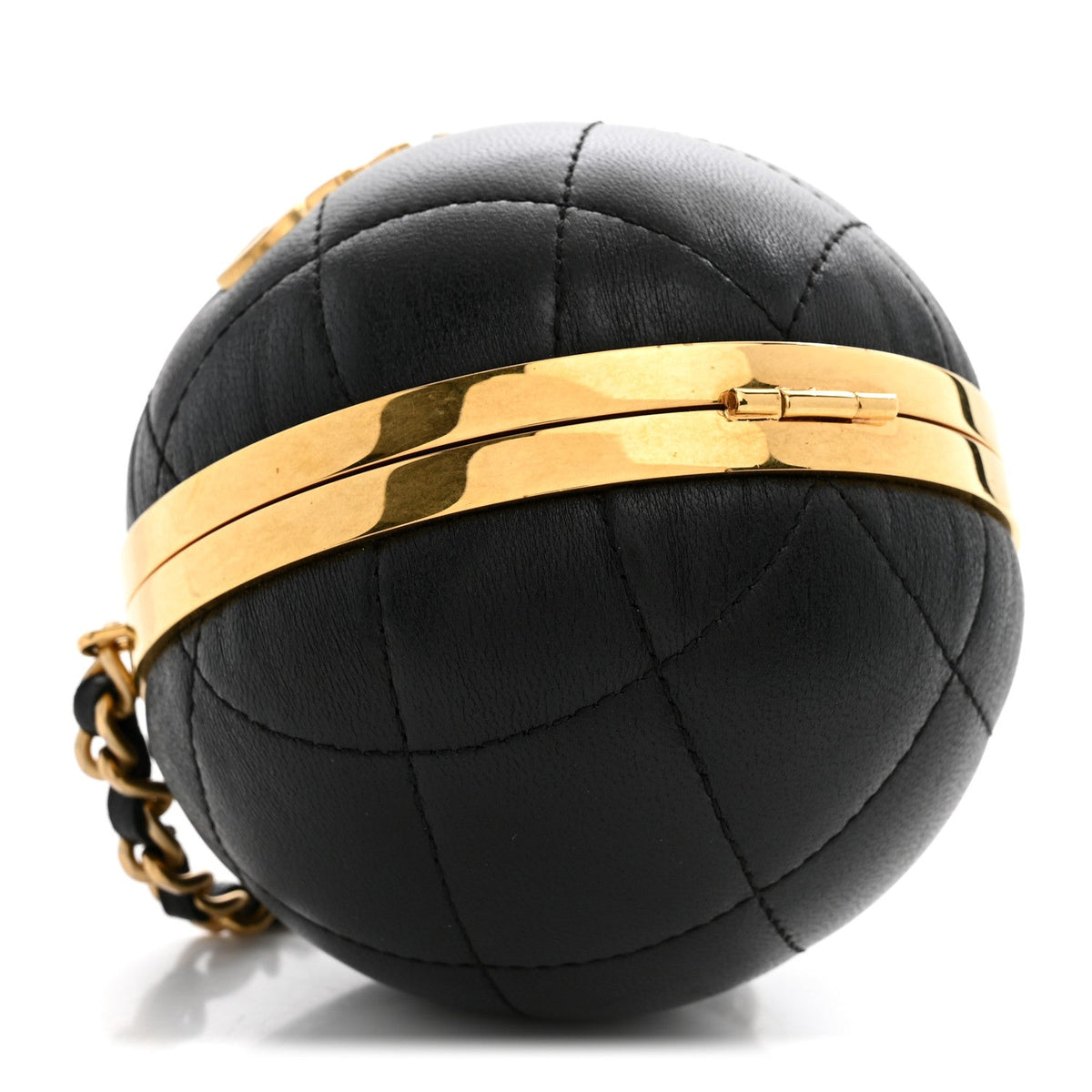 Quilted Lambskin Clutch Bag - Black