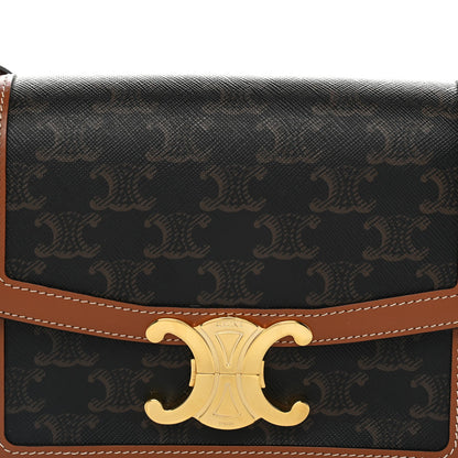 Calfskin Canvas Handbag - Tan