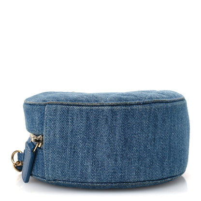 Quilted Clutch Bag - Blue