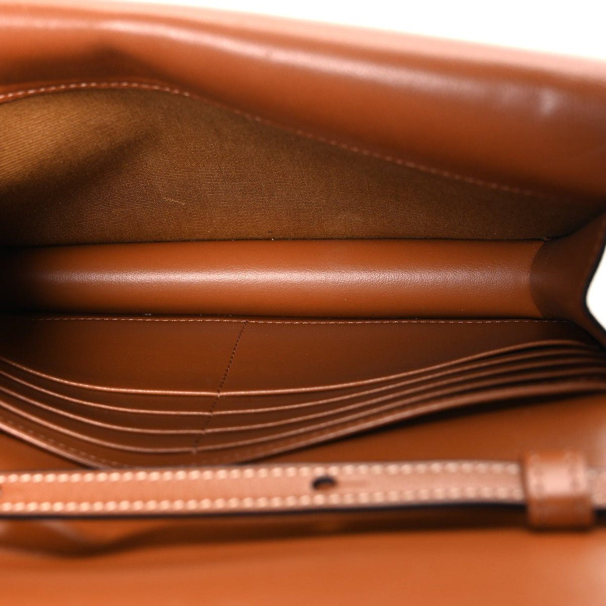 Lambskin Canvas Wallet Bag - Tan