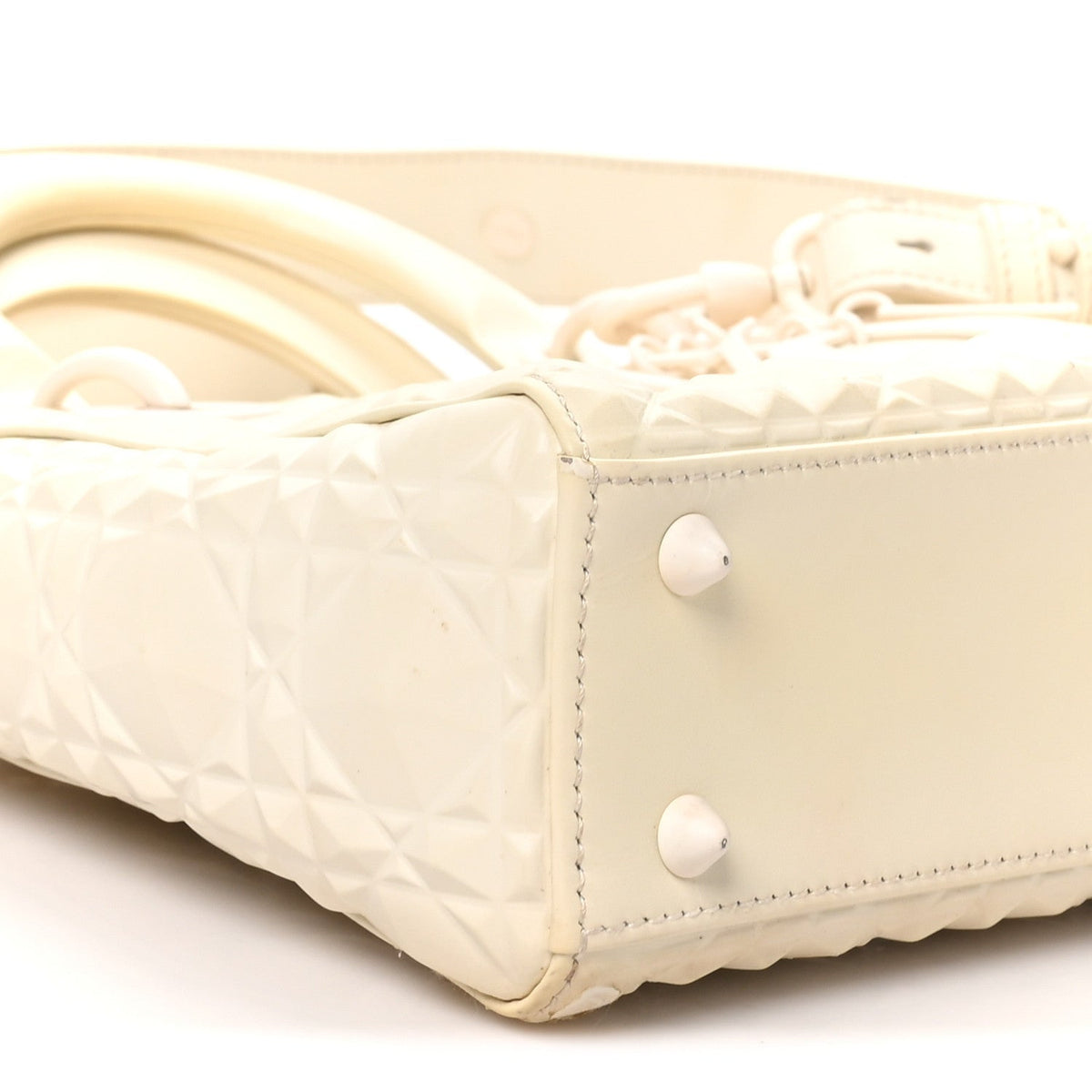 Small Calfskin Handbag - White