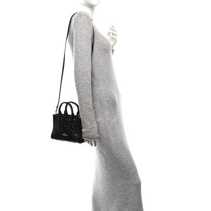 Mini Calfskin Tote Bag - Black