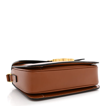 Calfskin Canvas Handbag - Tan