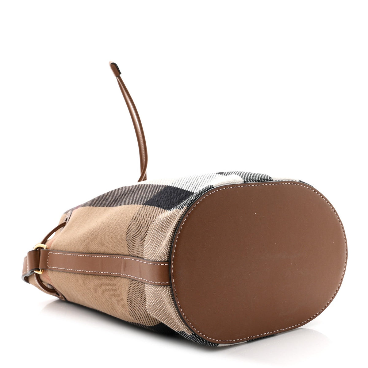 Small Canvas Bucket Bag - Brown