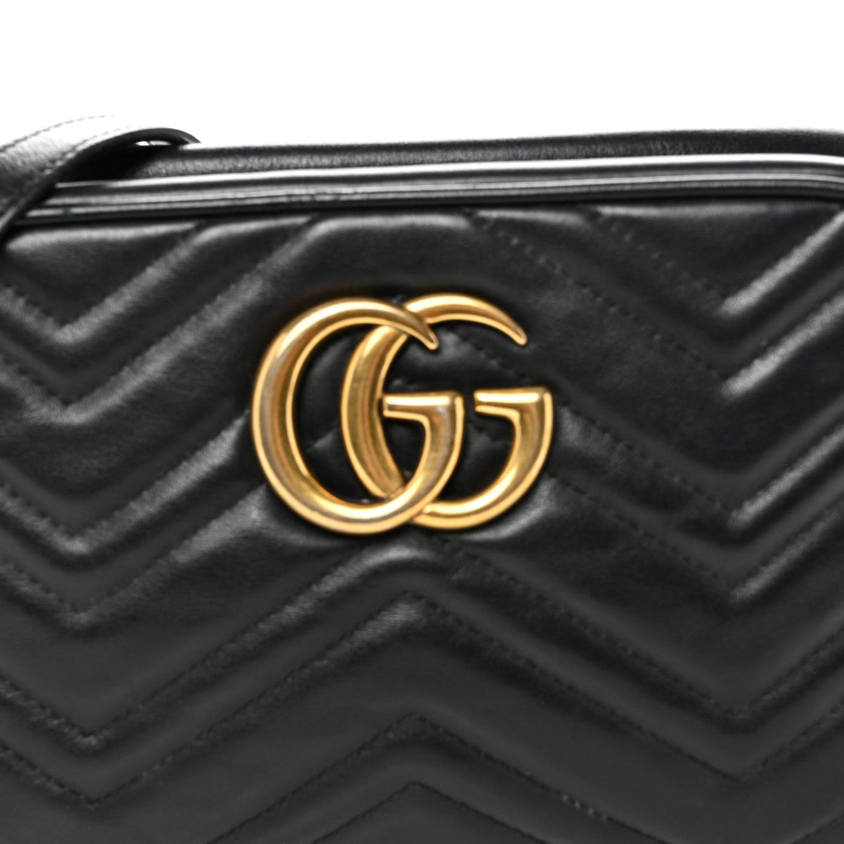 Small Calfskin Shoulder Bag - Black