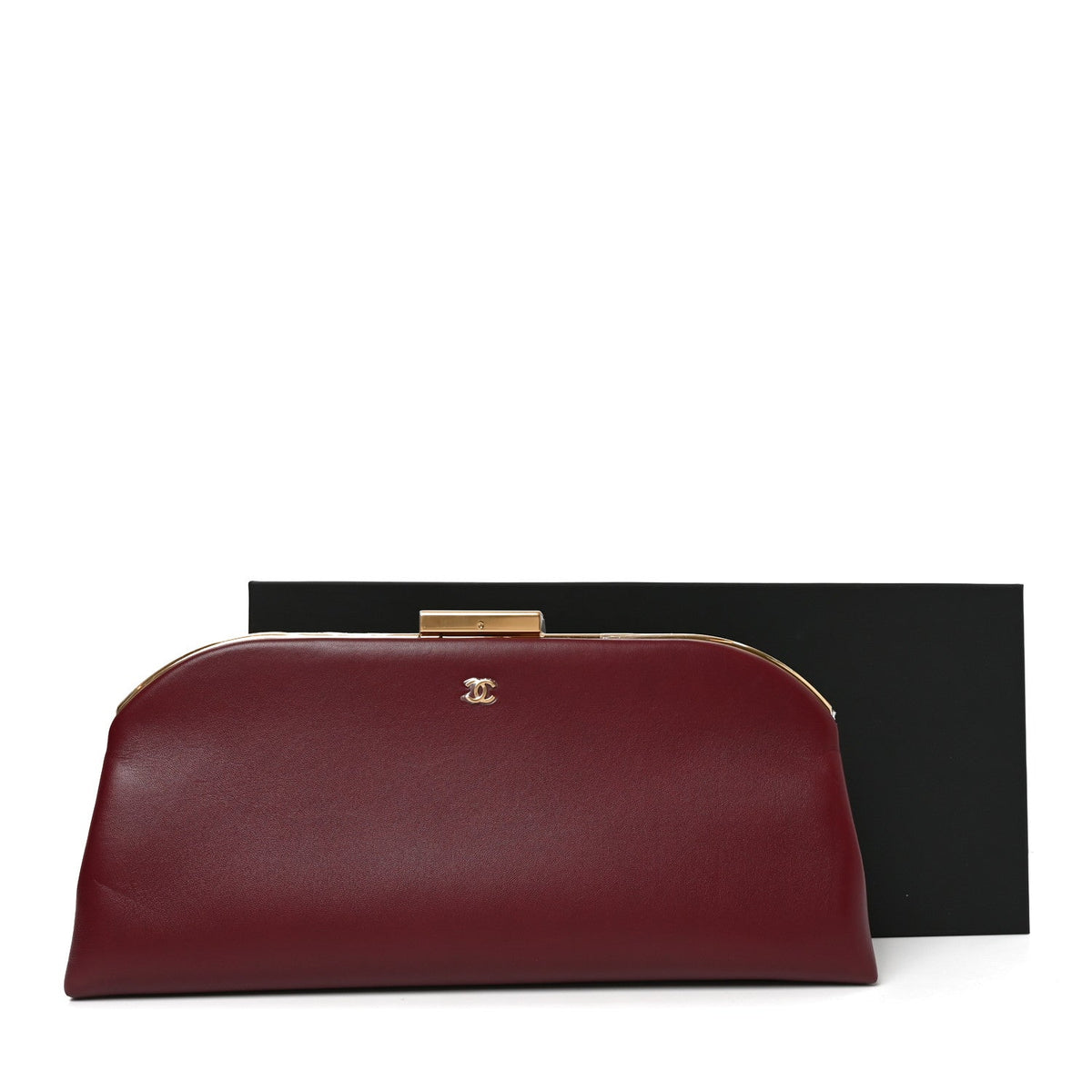 Large Lambskin Clutch Bag