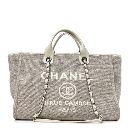 Medium Calfskin Tote Bag - Beige