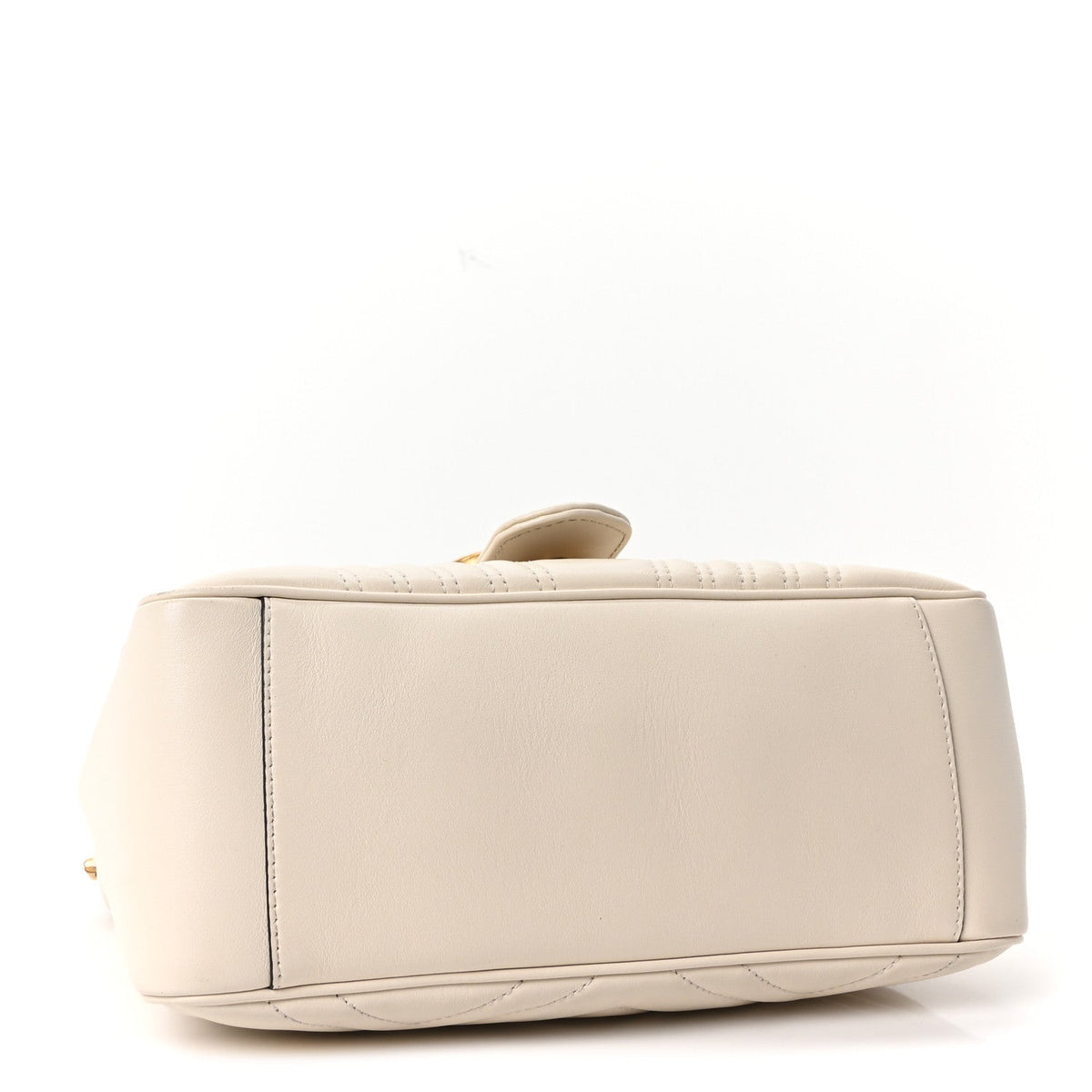 Small Calfskin Shoulder Bag - White