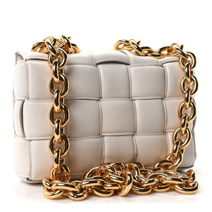 Maxi Lambskin Crossbody Bag - White
