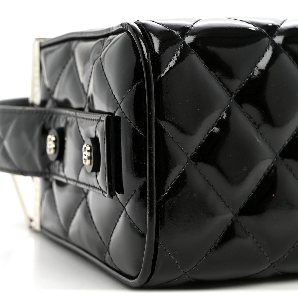 Quilted Clutch Bag - Black