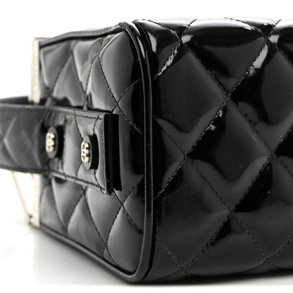 Quilted Clutch Bag - Black