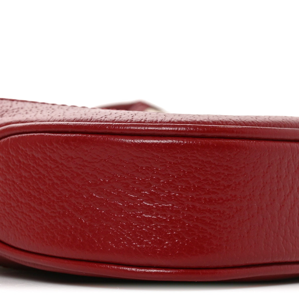 Small Calfskin Canvas Hobo Bag - Red