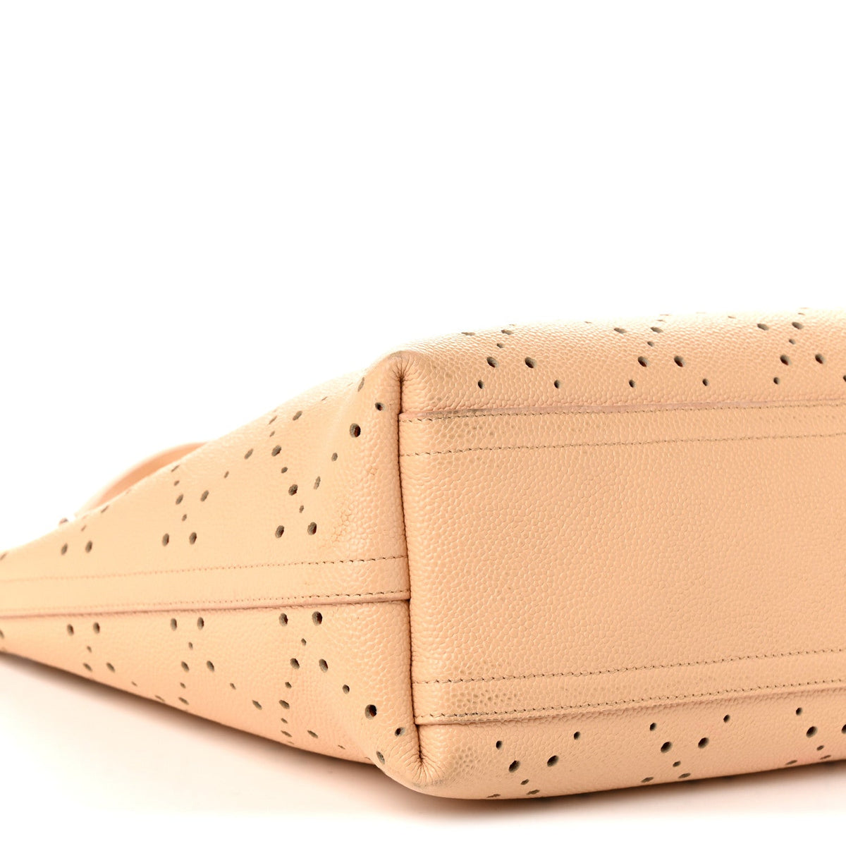 Large Calfskin Tote Bag - Beige