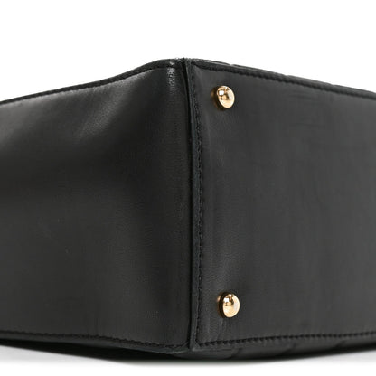 Medium Quilted Lambskin Shoulder Bag - Chocolate