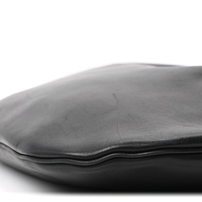 Large Calfskin Hobo Bag - Black