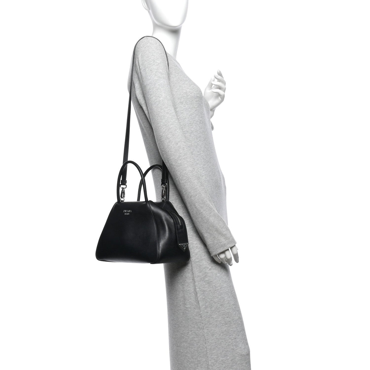 Small Calfskin Handbag - Black