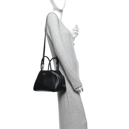 Small Calfskin Handbag - Black