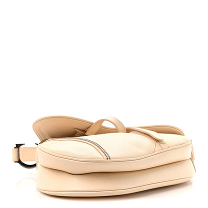 Calfskin Handbag - Beige