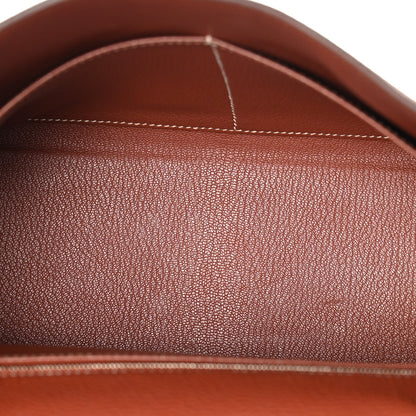 Togo Kelly Retourne 28 Sienne Handbag