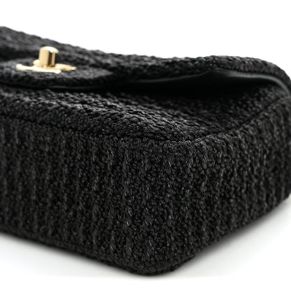 Mini Fabric Flap Shoulder Bag - Tan