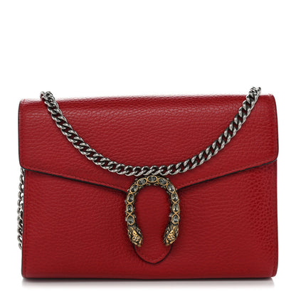 Mini Calfskin Wallet Bag - Red