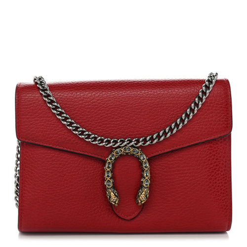 Mini Calfskin Wallet Bag - Red