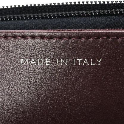 Quilted Caviar Wallet Bag - Black