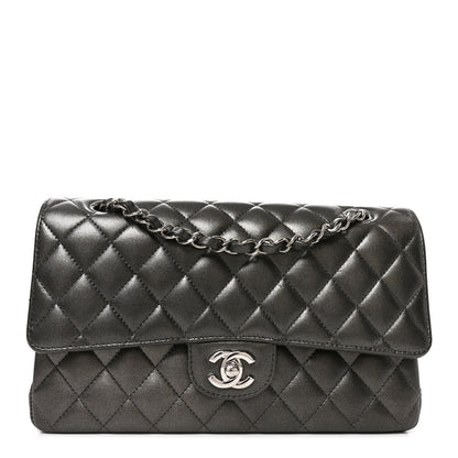 Medium Quilted Lambskin Flap Shoulder Bag