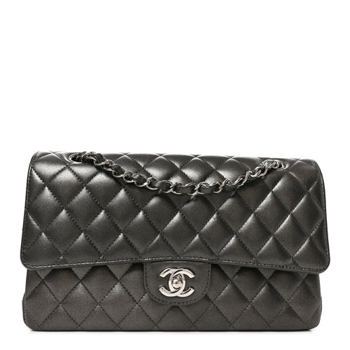Medium Quilted Lambskin Flap Shoulder Bag
