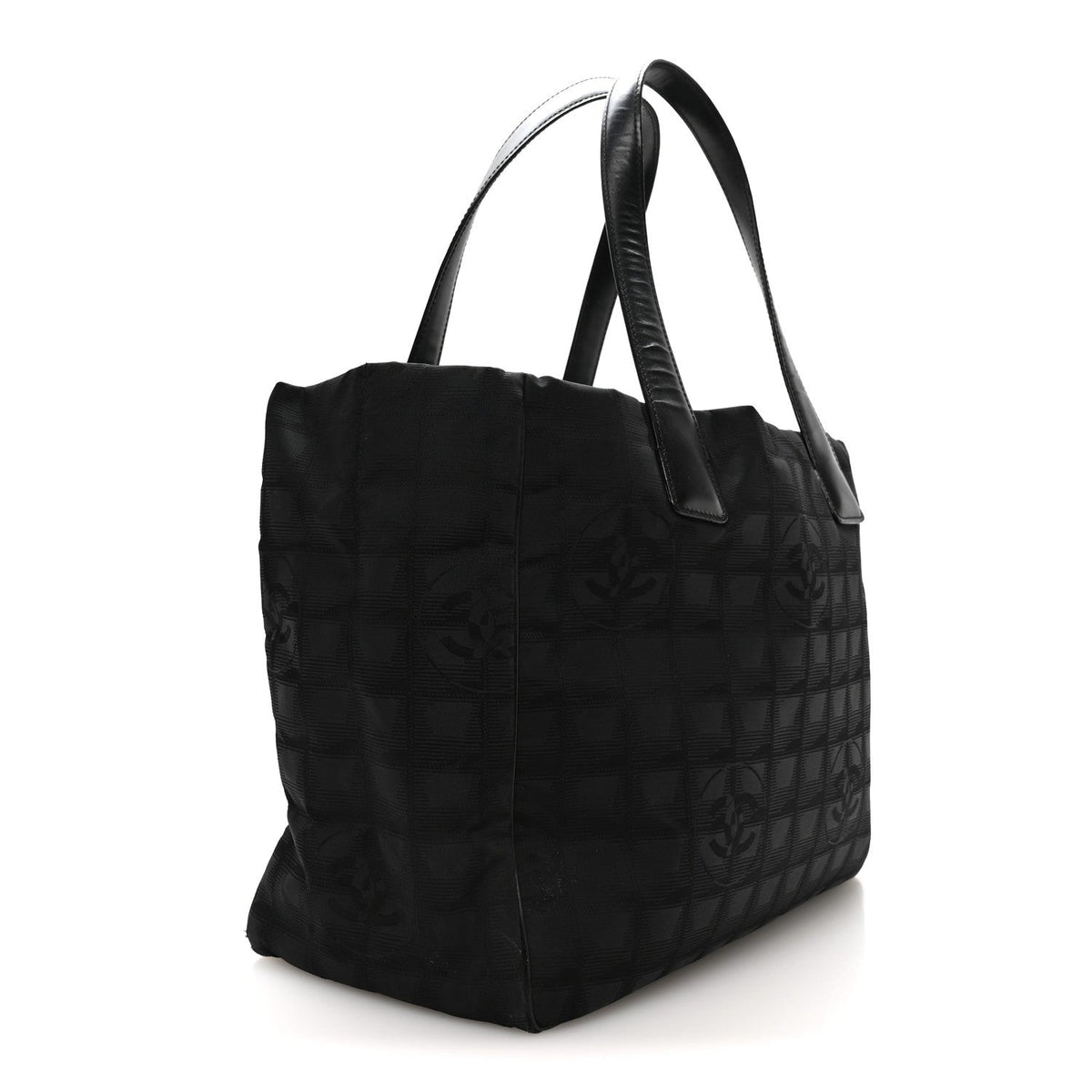 Medium Nylon Tote Bag - Black