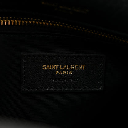 Large Lambskin Handbag - Black