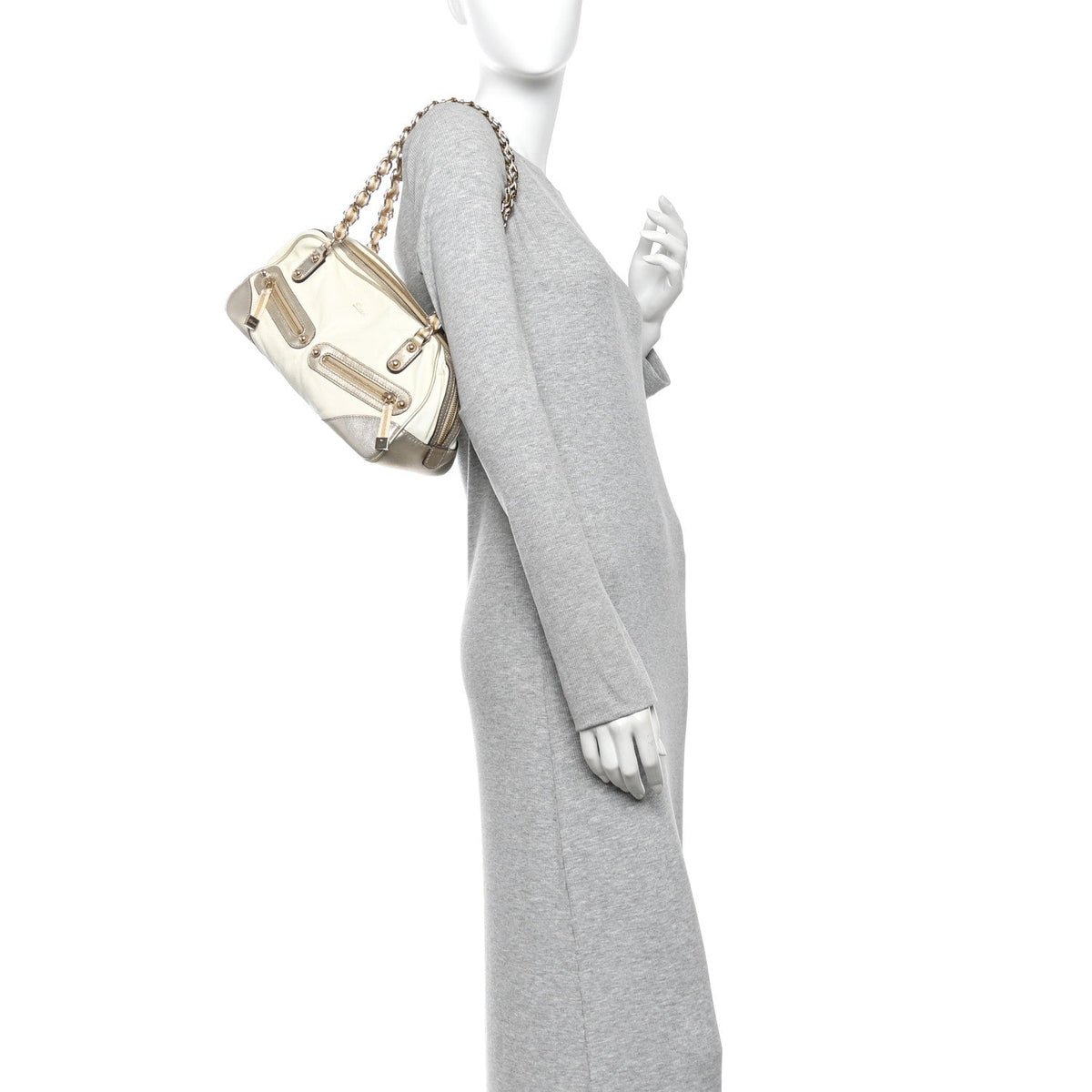 Small Goatskin Handbag - White