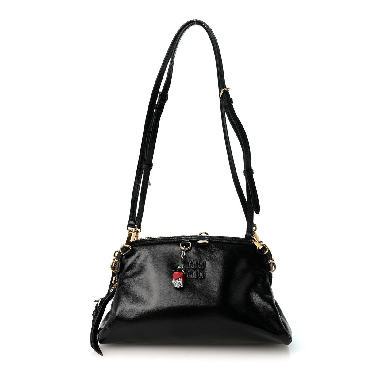 Calfskin Clutch Bag - Black