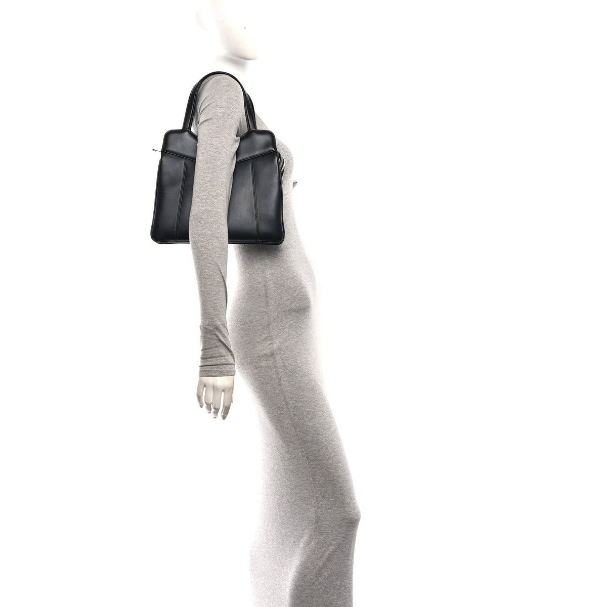 Small Calfskin Tote Bag - Black