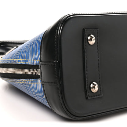 Epi Alma Bb Denim Light Handbag