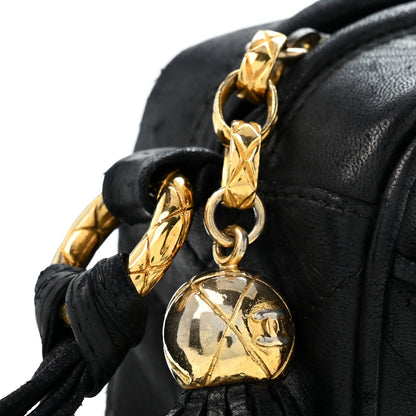 Quilted Lambskin Handbag - Black