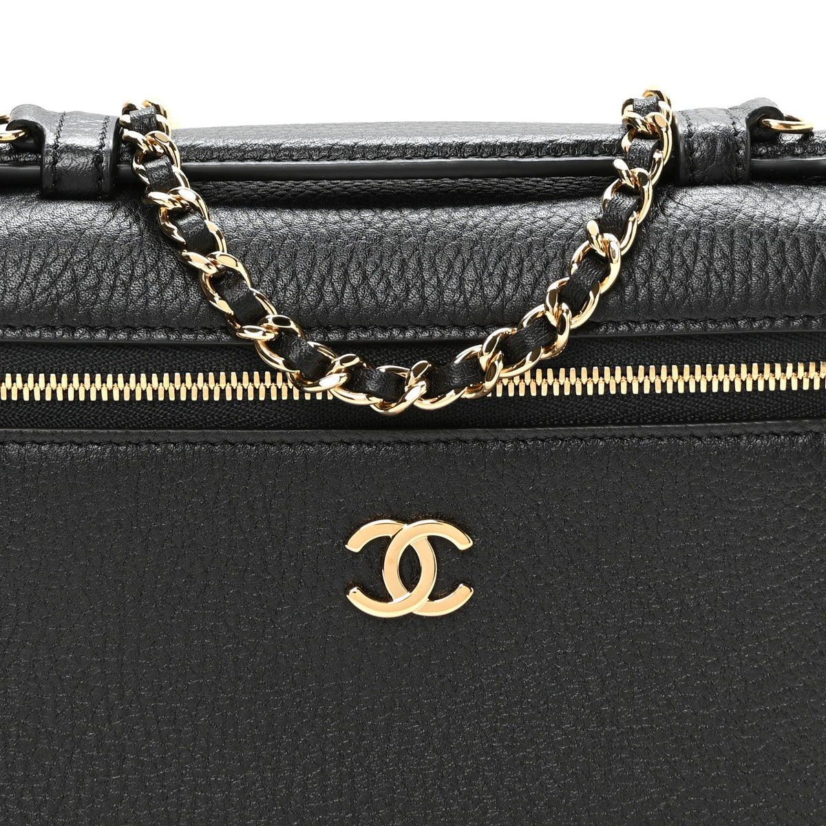 Small Calfskin Handbag - Black
