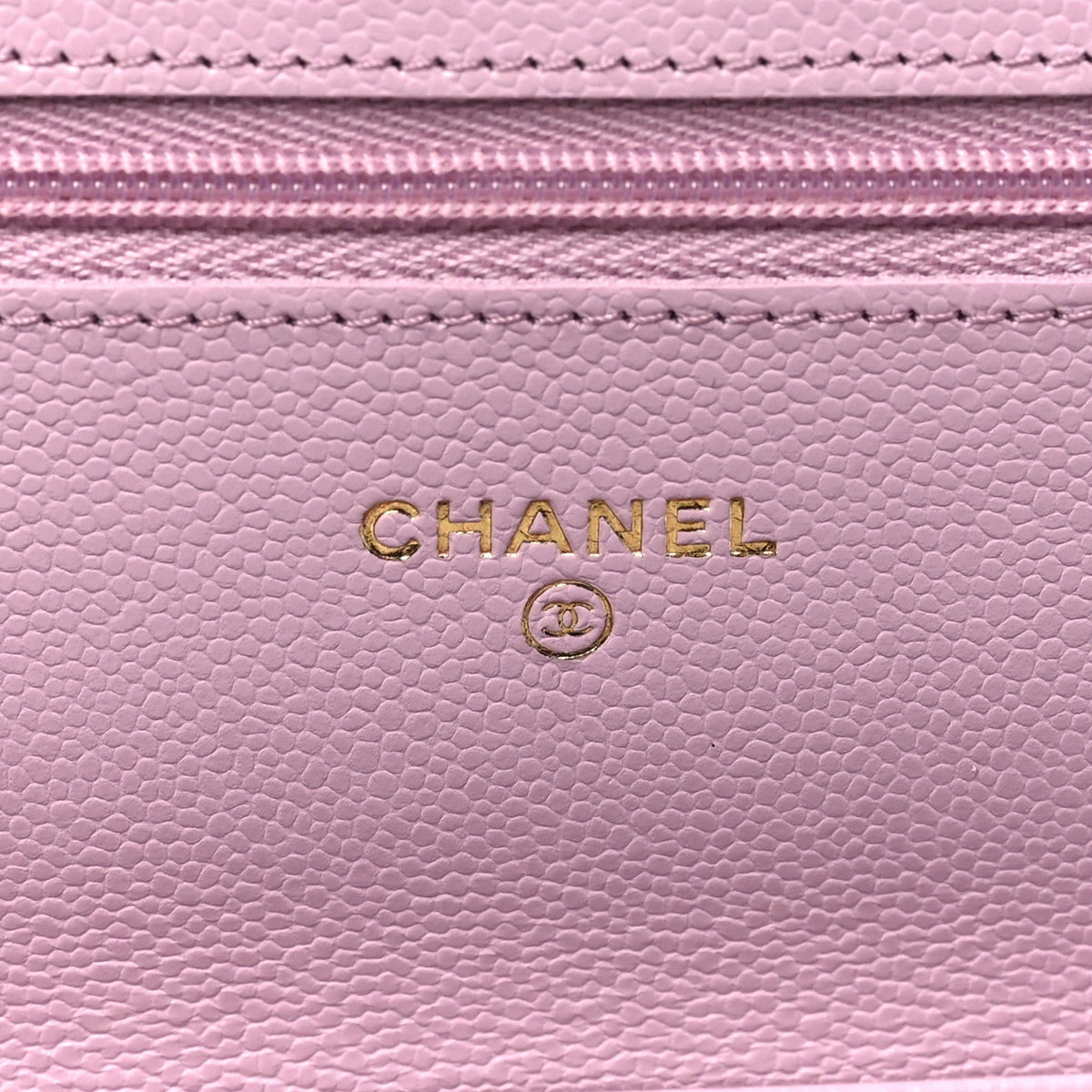 Quilted Caviar Wallet Bag - Pink