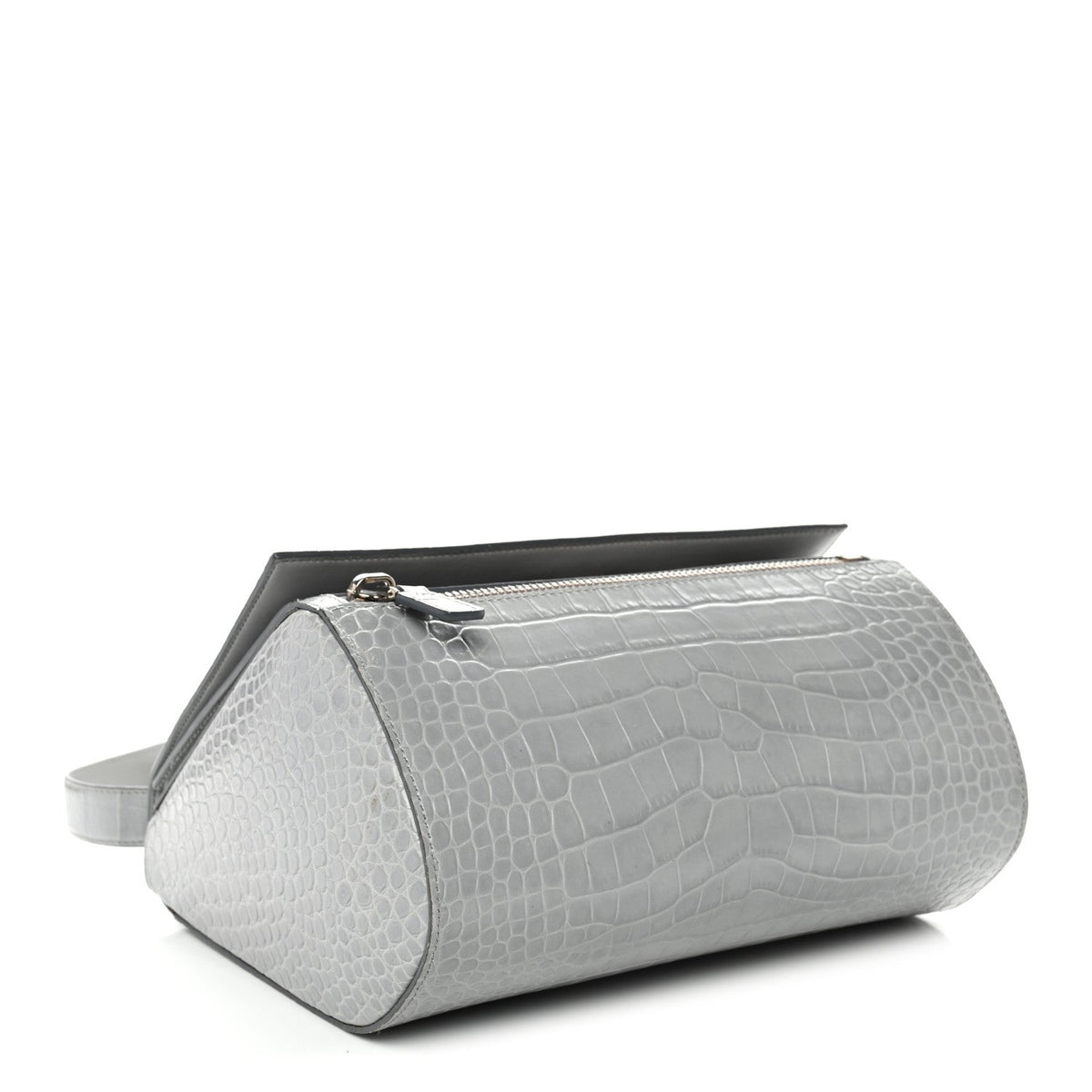 Medium Calfskin Crossbody Bag - Grey