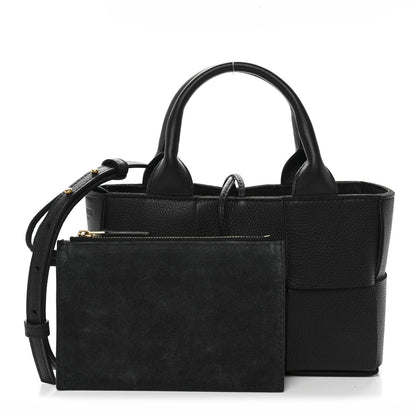 Mini Calfskin Tote Bag - Black