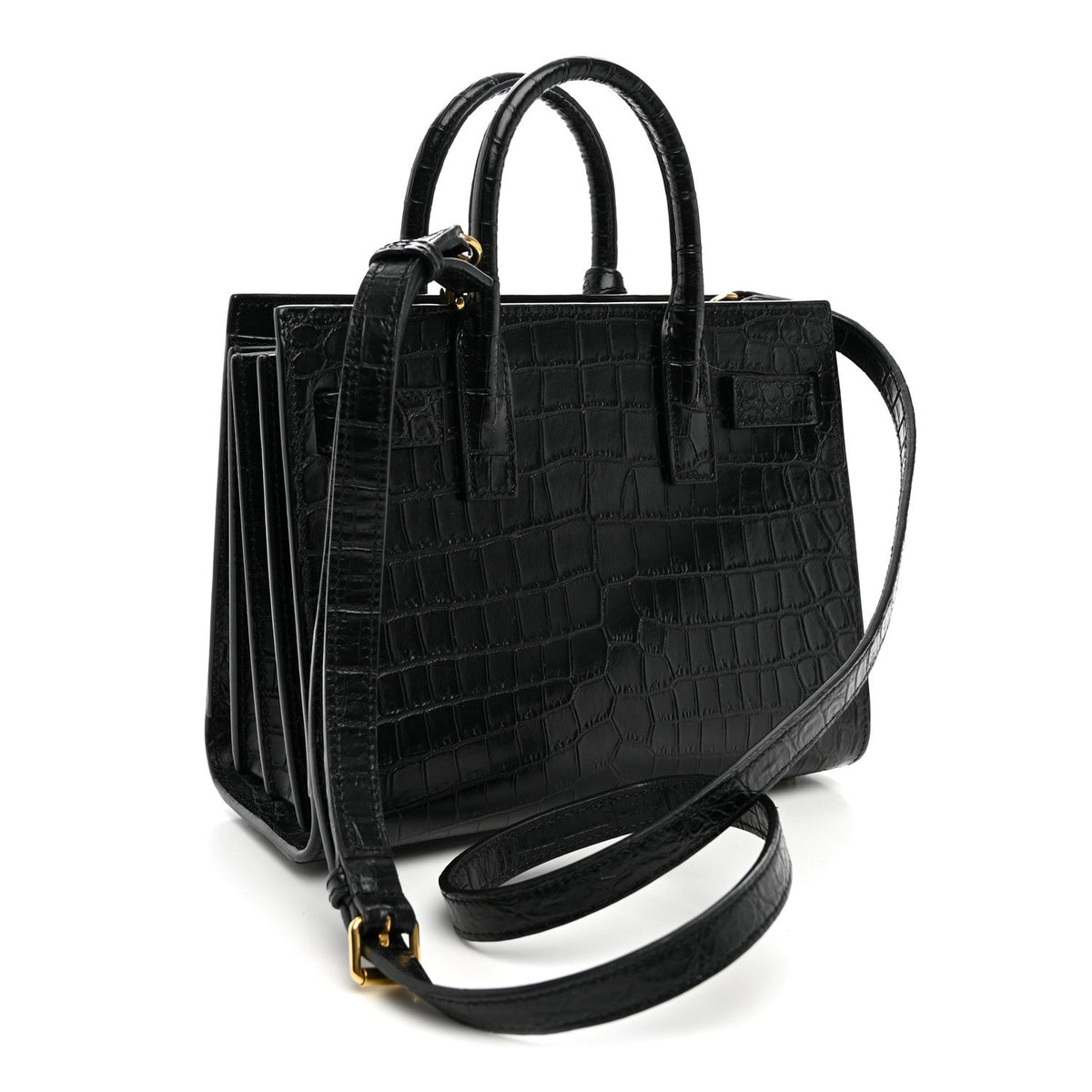 Nano Calfskin Handbag - Black