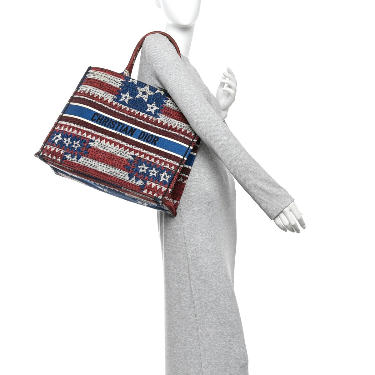 Large Canvas Tote Bag - Red