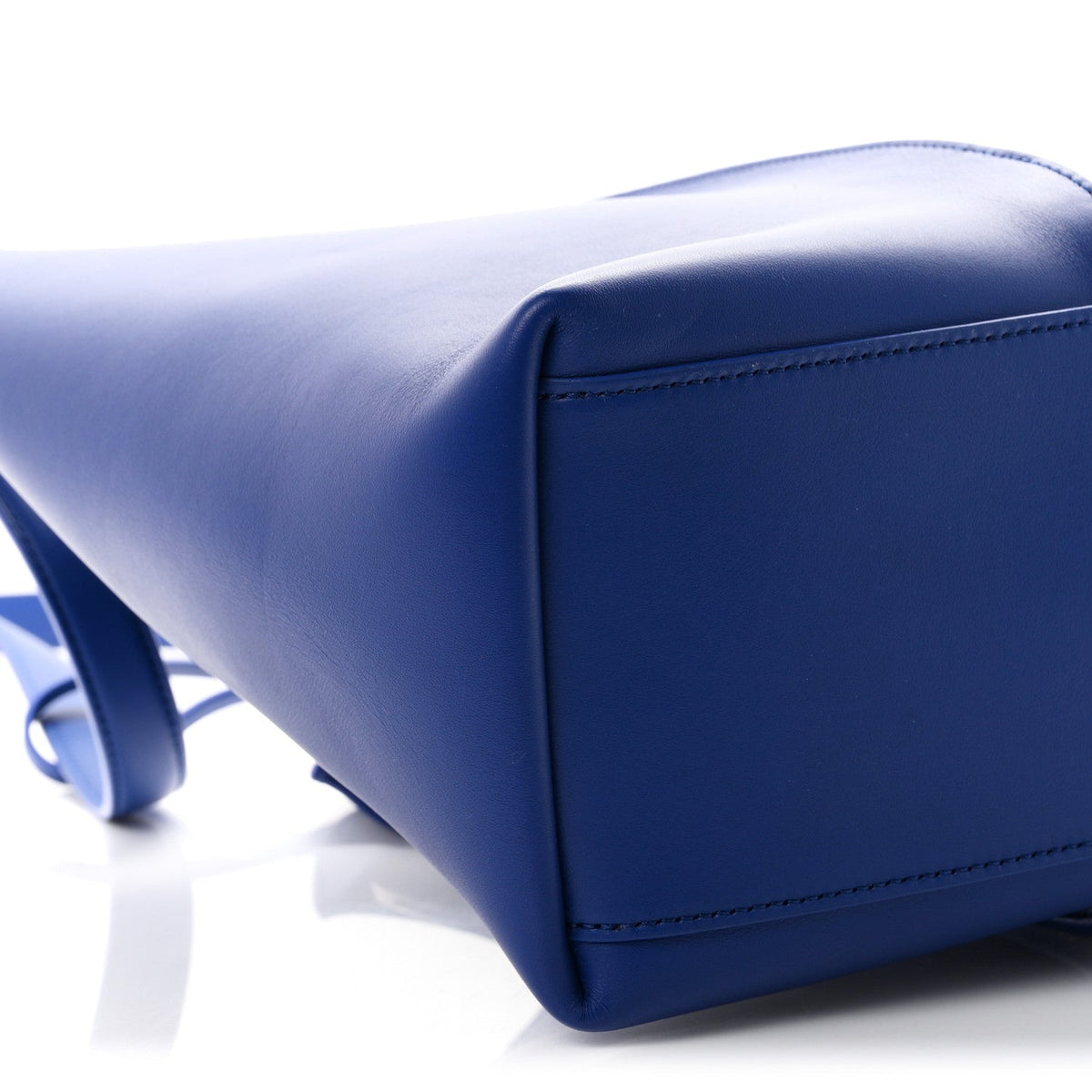Medium Calfskin Bucket Bag - Blue
