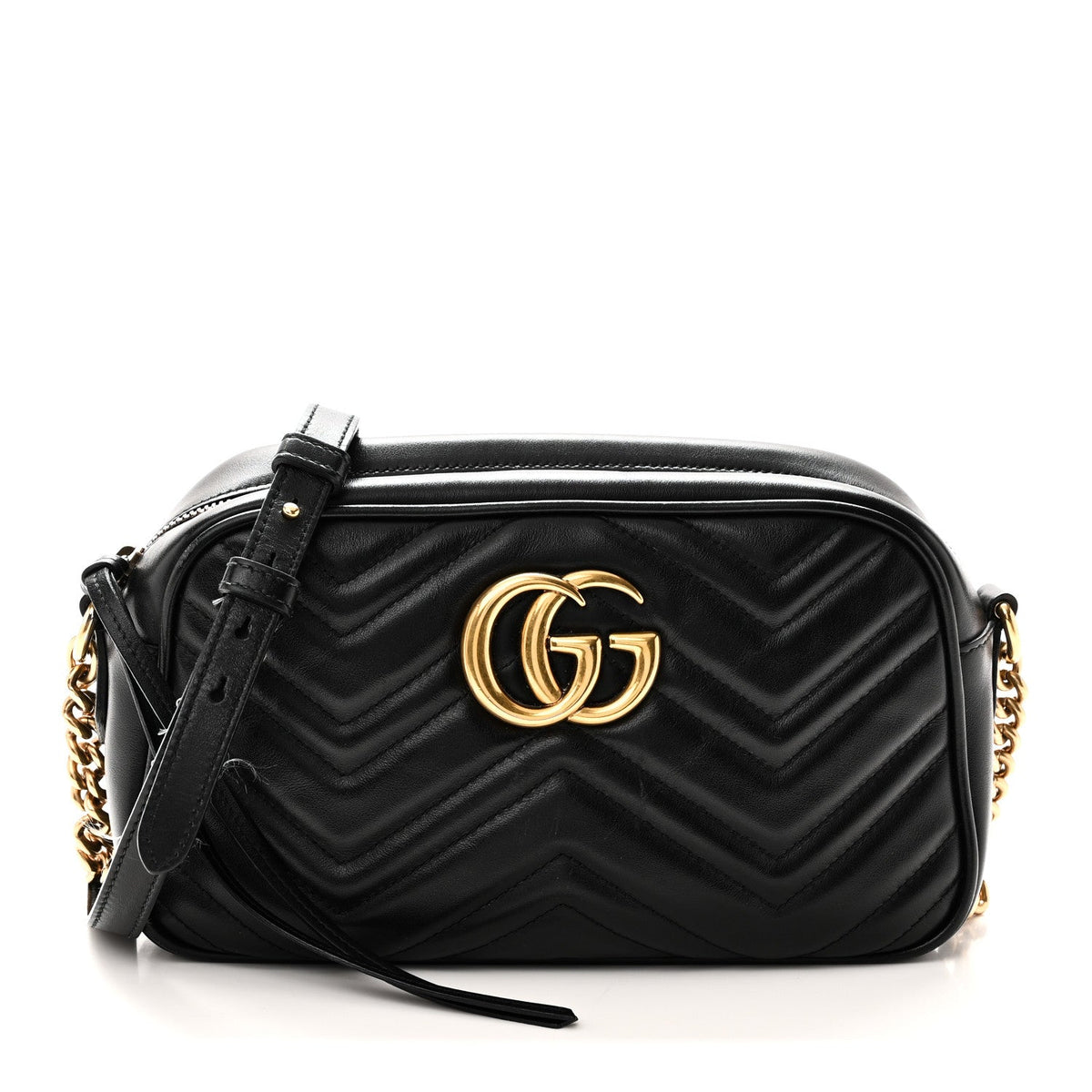 Small Calfskin Shoulder Bag - Black