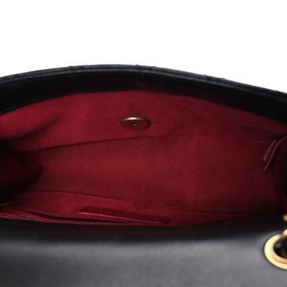 Mini Quilted Lambskin Flap Shoulder Bag - Tan