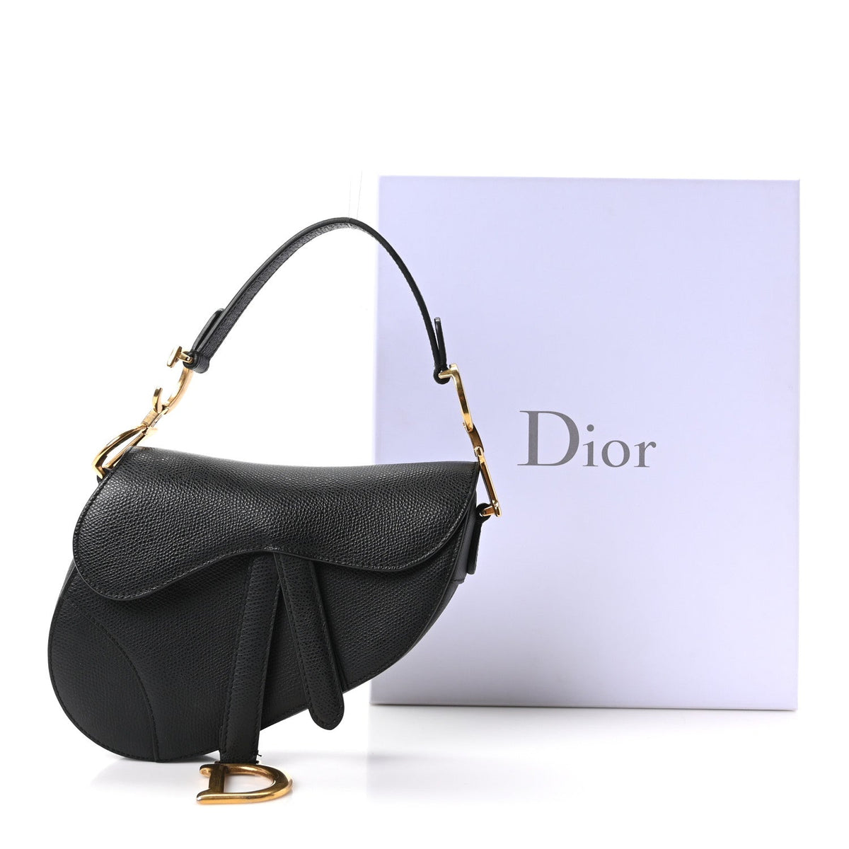 Mini Calfskin Handbag - Black